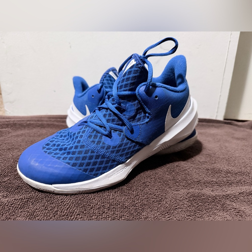 Blue and White Athletic Nike Sneakers